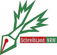 Schreibfeder mit dem Schriftzug Schreibland NRW